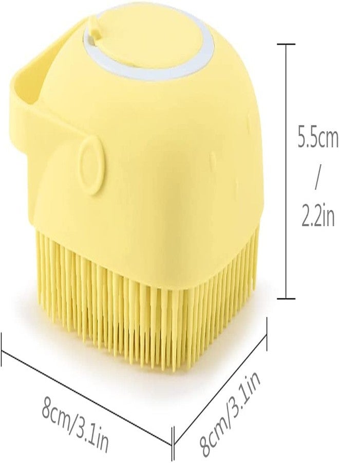 WADY Dog Cat Bath Brush, Grooming Shower Brush, Puppy Massage Brush, Shampoo Dispenser, 3 Pack - Image 2